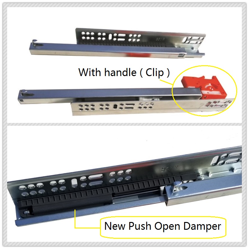 K2002 Push open , Single Extension Concealed Undermount Slide