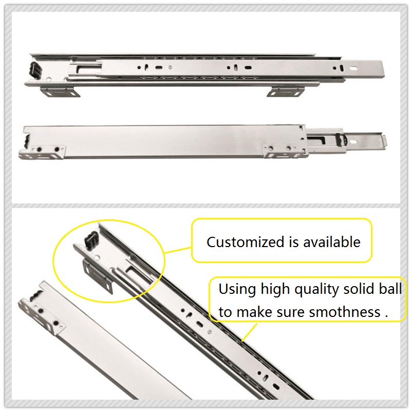 HH4507 Ball bearing slide (Metal drawer/Wirebracket)