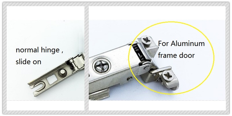 Aluminum Doorframe Hinge, Slide on