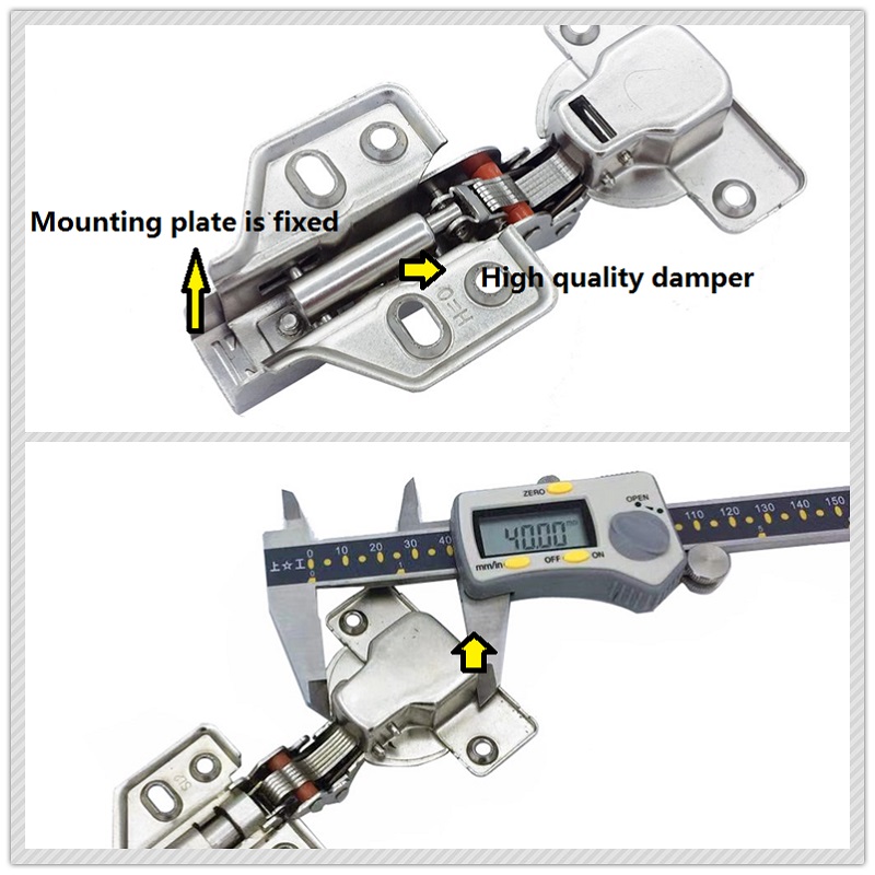 40MM Cup Hydraulic hinge, fixed plate