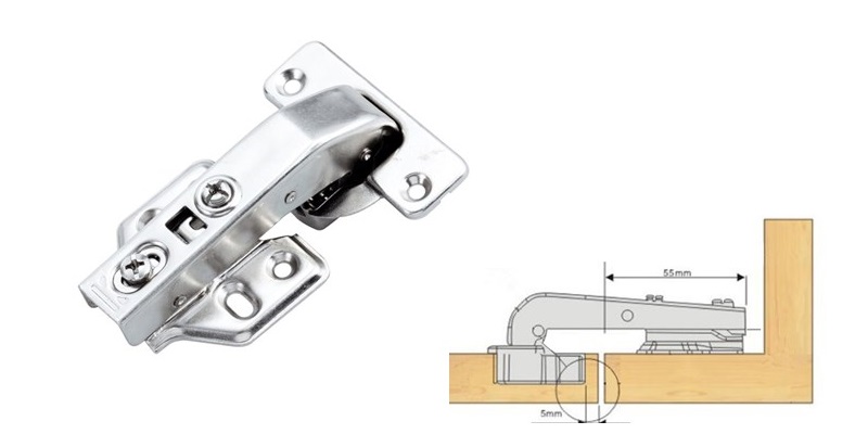 90degree Angle Hinge, Soft close , fixed plate