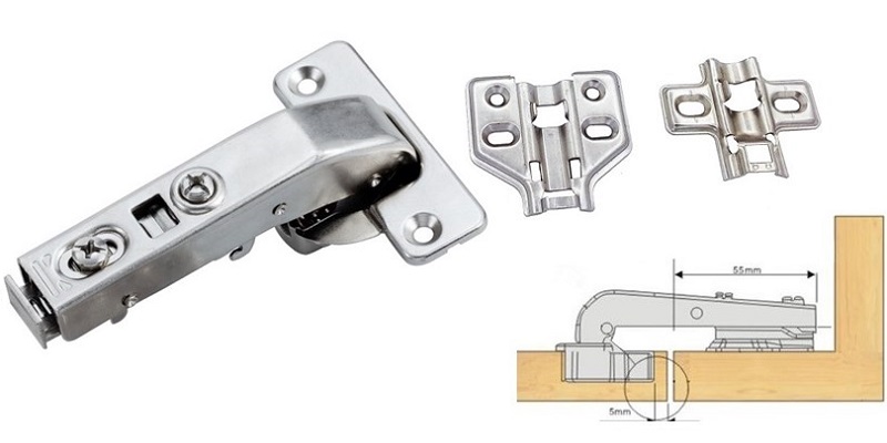 90degree Angle Hinge, Soft close , clip on