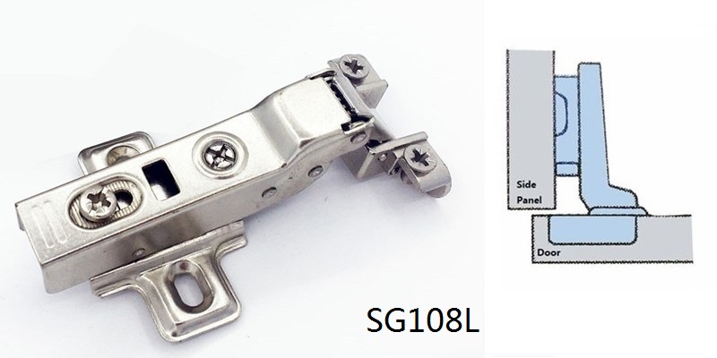 Aluminum Doorframe Hinge, Soft Close (Fixed plate)