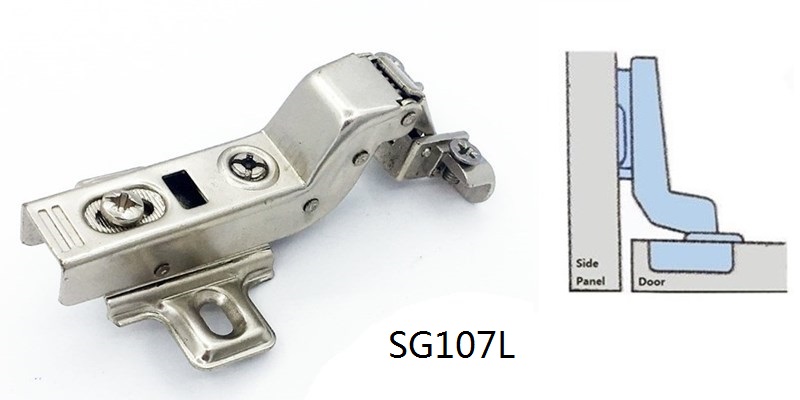 Aluminum Doorframe Hinge, Soft Close (Fixed plate)