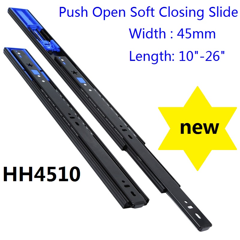 HH4510 Ball Bearing Slide with Soft colse and Push open