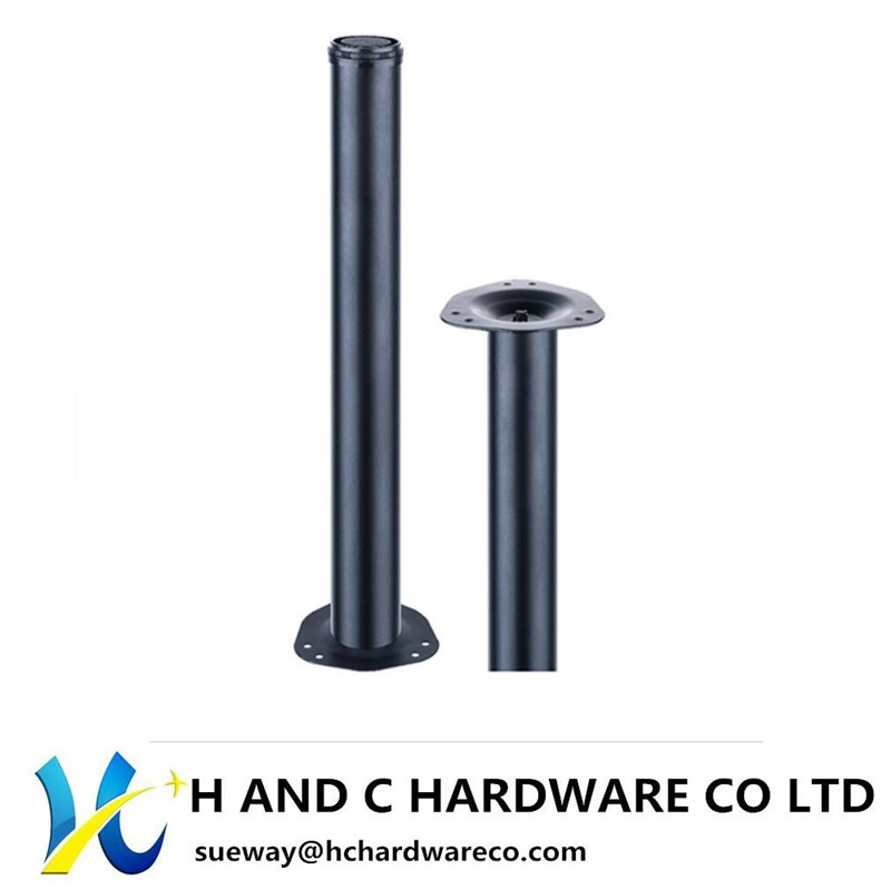 Table Leg with Metal Top Plate